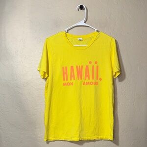 Clare v Hawaii graphic tee 100% cotton size small